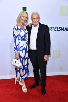 Wolfgang Kubicki with his wife, Annette Marberth Kubick, at the 2026 Bertelsmann Party at the Bertelsmann representative office in Berlin on September 10, 2026