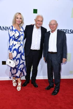 Annette Marberth Kubick, Wolfgang Kubicki, and Stefan Aust at the 2026 Bertelsmann Party at the Bertelsmann representative office in Berlin on September 10, 2026