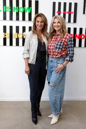 September 10, 2026, Caroline Beil, actress, opening of the All is Now exhibition featuring her own artwork at the Heartspace Kunstraum gallery in Berlin, graphic paintings, with Frauke Ludowig, Berlin, Germany
