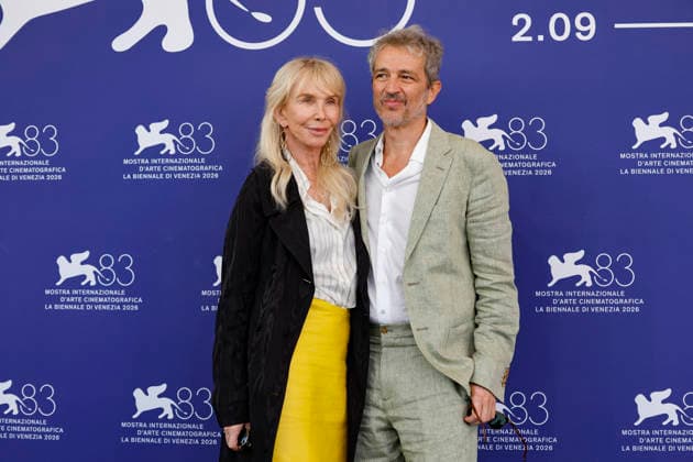 September 11, 2026, Venice, ITALY: (L-R) Trudie Styler and Walter Fasano pose for the photocall of ˜Nino Un film su Nino Rota (Nino A Film about Nino Rota) during the 83rd Venice Film Festival in Venice, Italy, 11 September 2026. The movie is presented out of competition at the festival running from 02 to 12 September 2026. ANSA FABIO FRUSTACI. Venice ITALY  - ZUMAa110 20260911_zaf_a110_013 Copyright: xFabioxFrustacix