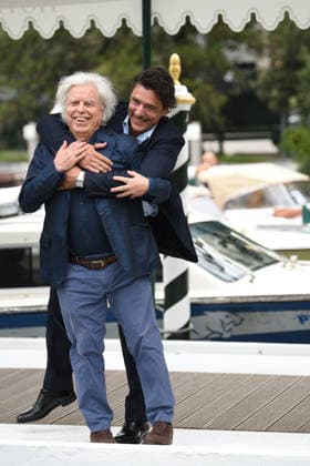 IPA88392669 - Venice, 83rd Venice International Film Festival 2026 - Arrival at the Darsena Hotel Excelsior on Day 9; pictured: Marco Bechis and Adriano Giannini  Copyright: xFRANCESCAxVIECELIx xFrancescaxViecelix IPA88392669