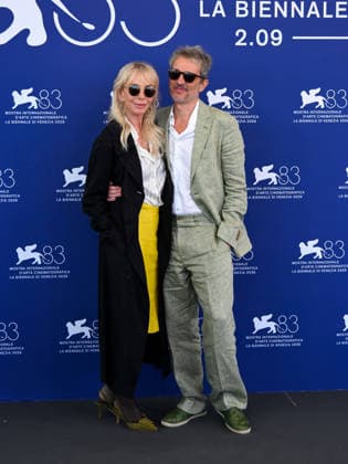 IPA88394282 - Venice, 83rd Venice International Film Festival 2026 - Day 10. Photocall for the film Nino A Film About Nino Rota. Pictured: Trudie Styler, Walter Fasano  Copyright: xAlbertoxTerenghix xPoolxPhotoxEventsx08x IPA88394282