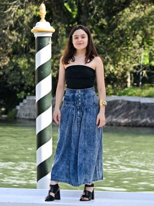IPA88394345 - Venice, 83rd Venice International Film Festival 2026 - DAY 10 - Arrivals at the Excelsior Hotel™s pier - Pictured: Sara Ciocca  Copyright: xManuelexMangiarottix xPoolxPhotoxEventsx08x IPA88394345