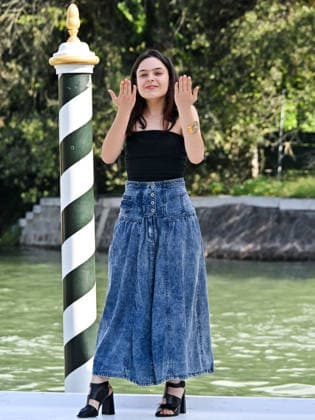 IPA88394347 - Venice, 83rd Venice International Film Festival 2026 - DAY 10 - Arrivals at the Excelsior Hotel pier - Pictured: Sara Ciocca  Copyright: xManuelexMangiarottix xPoolxPhotoxEventsx08x IPA88394347