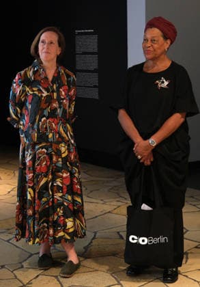 Curator Sarah Hermanson Meister, Carrie Mae Weems, press conference at C O Berlin for Weems’ solo exhibition *The Heart of the Matter*, September 11, 2026