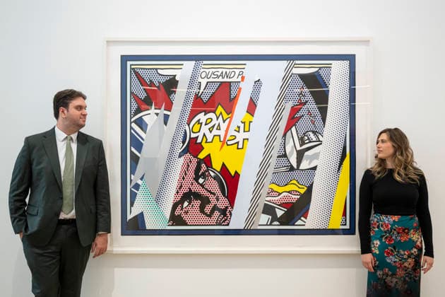 September 11, 2026, London, London, UK: LONDON, UK. Reflections on Crash, from Reflections Series by Roy Lichtenstein (Estimate Ã‚Â£100,000Ã¢â‚¬150,000) at a preview of upcoming autumn auctions at Phillips in Berkeley Square. The David Hockney, Modernism and Editions Evening and Online auctions take place in September. London UK  - ZUMAl94_ 20260911_zaf_l94_002 Copyright: xStephenxChungx