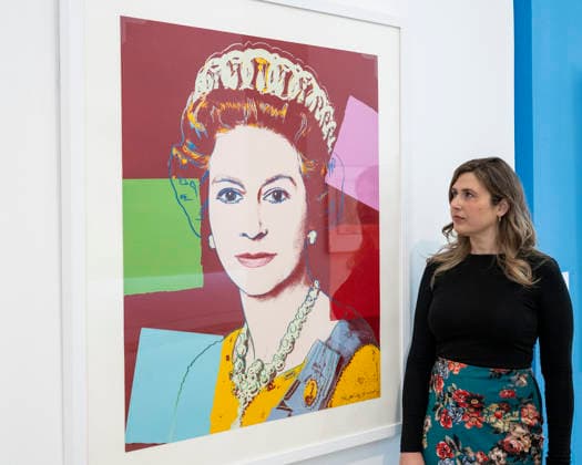 September 11, 2026, London, London, UK: LONDON, UK. Queen Elizabeth II of the United Kingdom, from Reigning Queens by Andy Warhol (Estimate Ã‚Â£80,000Ã¢â‚¬120,000) at a preview of upcoming autumn auctions at Phillips in Berkeley Square. The David Hockney, Modernism and Editions Evening and Online auctions take place in September. London UK  - ZUMAl94_ 20260911_zaf_l94_004 Copyright: xStephenxChungx