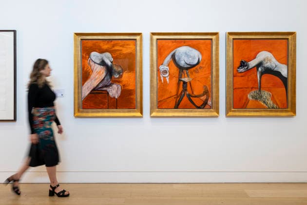 September 11, 2026, London, London, UK: LONDON, UK. Three Studies for Figures at the Base of a Crucifixion by After Francis Bacon (Estimate Ã‚Â£8,000Ã¢â‚¬12,000) at a preview of upcoming autumn auctions at Phillips in Berkeley Square. The David Hockney, Modernism and Editions Evening and Online auctions take place in September. London UK  - ZUMAl94_ 20260911_zaf_l94_007 Copyright: xStephenxChungx
