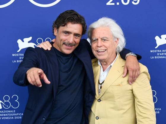 IPA88396253 - Venice, 83rd Venice International Film Festival 2026 - Day 10. Photocall for the film RITORNO A BUENOS AIRES. Pictured: Adriano Giannini, Marco Bechis  Copyright: xAlbertoxTerenghix xPoolxPhotoxEventsx08x IPA88396253