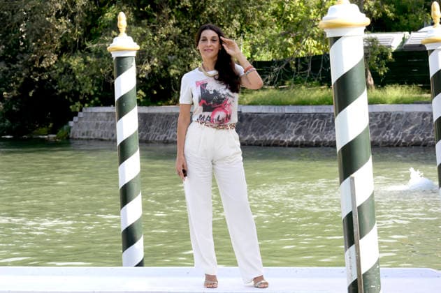 Donatella Finocchiaro upon the arrival of the cast of the film *Greta e le favole vere* (*Greta and the True Fairy Tales*) at the pier of the Hotel Excelsior during the 2026 Venice Biennale, 83rd Venice International Film Festival, Venice, September 11, 2026 Foto:xA.xM.xTinghinox xFuturexImagex greta_6910