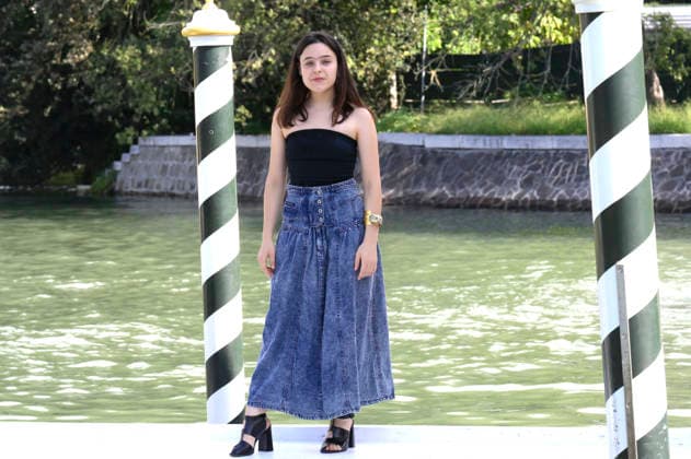 Sara Ciocca upon the arrival of the cast of the feature film *Greta e le favole vere* (*Greta and the True Fairy Tales*) at the pier of the Hotel Excelsior during the 2026 Venice Biennale, the 83rd Venice International Film Festival, Venice, September 11, 2026 Foto:xA.xM.xTinghinox xFuturexImagex greta_6916