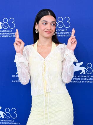 IPA88397270 - Venice, 83rd Venice International Film Festival 2026 - Day 10. Photocall for the film Kami Nour. Pictured: Sadaf Asgari  Copyright: xAlbertoxTerenghix xPoolxPhotoxEventsx08x IPA88397270