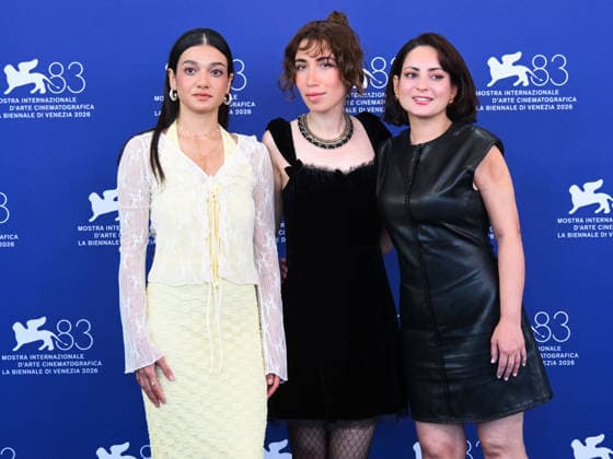 IPA88397249 - Venice, 83rd Venice International Film Festival 2026 - Day 10. Photocall for the film Kami Nour. Pictured: Sadaf Asgari, Forouzan Jamshidnejad  Copyright: xAlbertoxTerenghix xPoolxPhotoxEventsx08x IPA88397249