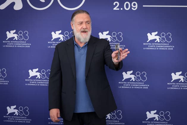 What Love Builds Photocall - The 83rd Venice International Film Festival Actor Russell Crowe attends the photocall of What Love Builds presented out of competition at the 83rd International Venice Film Festival, at Venice Lido on September 11, 2026.  Copyright: xKazukoxWakayamax