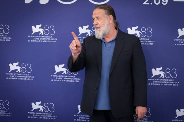 What Love Builds Photocall - The 83rd Venice International Film Festival Actor Russell Crowe attends the photocall of What Love Builds presented out of competition at the 83rd International Venice Film Festival, at Venice Lido on September 11, 2026.  Copyright: xKazukoxWakayamax