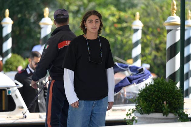 Arrives at Lido dock in Italy - 11 Sep 2026 Giacomo Covi seen at the Lido pier of Excelsior Hotel for 83 Venice Film festival. Venice Lido Italy Copyright: xMarioxCartellix xSOPAxImagesx _DSC3127
