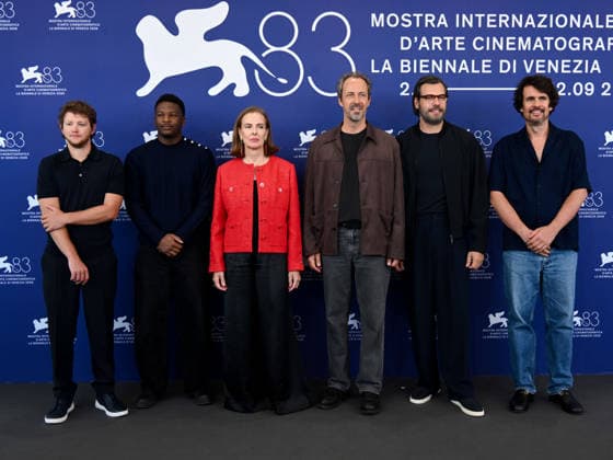 IPA88397985 - Venice, 83rd Venice International Film Festival 2026 - Day 10. Photocall for the film Un Bon Avocat (Good Lawyer). Pictured are Anthony Bajon, GÃ dÃ on Ekay, Carole Bouquet, Tristan SÃ guÃ la, Laurent Lafitte, and Simon Jacquet.  Copyright: xAlbertoxTerenghix xPoolxPhotoxEventsx08x IPA88397985