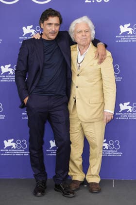Photo by IPP Daniele Cifala’ Venice, September 11, 2026, Ritorno a Buenos Aires Photocall at the 83rd Venice International Film Festival. Pictured: Adriano Giannini and Marco Bechis attend the Ritorno a Buenos Aires photocall during the 83rd Venice International Film Festival at the Palazzo del Casino on September 11, 2026 in Venice, Italy.