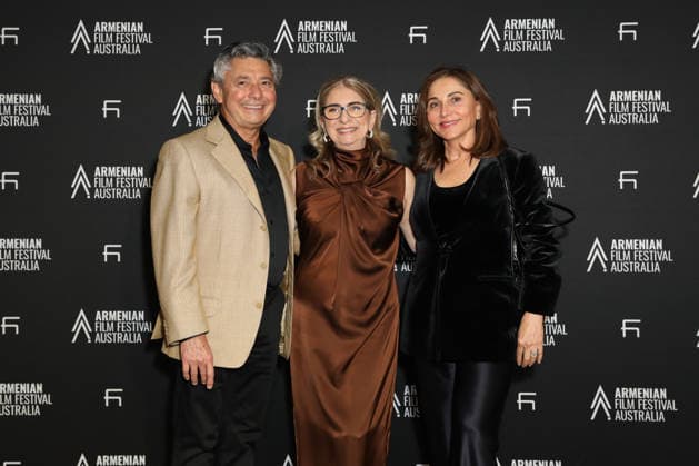 September 11, 2026: SHAHEN MEKERTICHIAN (L) and Festival Co-Founder MARGARET CHATER (C) attends the 2026 Armenian Film Festival Australia Opening Night at Event Cinemas Top Ryde on September 11, 2026 in Sydney, NSW Australia  - ZUMAa155 20260911_aaa_a155_016 Copyright: xChristopherxKhouryx