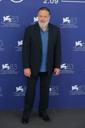 Venice 2026 What Love Builds Photocall NB Russell Crowe attending the What Love Builds Photocall as part of the 83th Venice International Film Festival at the Lido in Venice, Italy on September 11, 2026. Photo by Nasser Berzane ABACAPRESS.COM Venice Italy  Copyright: xBerzanexNasser ABACAx