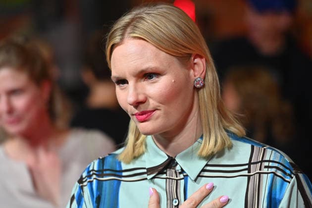 Rosalie THOMASS, actress; single image, cropped close-up, portrait,Portrait: Premiere of BIBI BLOCKSBERG – THE TOTALLY HAUNTED TIME TRAVEL on September 11, 20226, at the Mathaeser Kino in Munich; photo call, red carpet