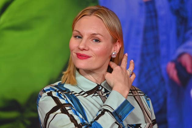 Rosalie THOMASS, actress; single image, cropped close-up, portrait,Portrait: Premiere of BIBI BLOCKSBERG – THE TOTALLY HAUNTED TIME TRAVEL on September 11, 20226, at the Mathaeser Kino in Munich; photo call and red carpet