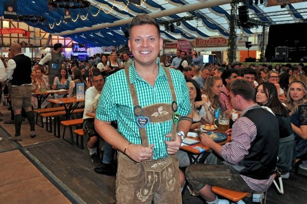 REALITY WIESN at the Frankfurt Oktoberfest: Dominik Ledea at the REALITY WIESN event at the Frankfurt Oktoberfest on September 10, 2026, at Deutsche Bank Park, Frankfurt am Main 20260910MWI116513