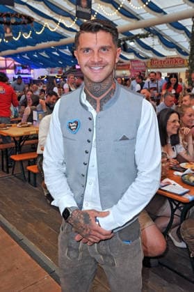 REALITY WIESN at the Frankfurt Oktoberfest: Kevin Flocke and Kevin Platzer at the REALITY WIESN event at the Frankfurt Oktoberfest on September 10, 2026, at Deutsche Bank Park, Frankfurt am Main 20260910MWI116521