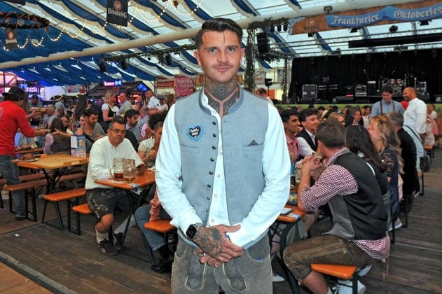REALITY WIESN at the Frankfurt Oktoberfest: Kevin Flocke and Kevin Platzer at the REALITY WIESN event at the Frankfurt Oktoberfest on September 10, 2026, at Deutsche Bank Park, Frankfurt am Main 20260910MWI116522