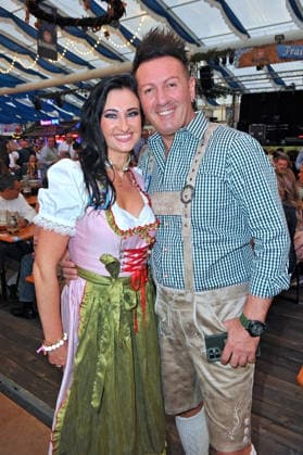 REALITY WIESN at the Frankfurt Oktoberfest: Ennesto Monte with his girlfriend Marry at the REALITY WIESN event at the Frankfurt Oktoberfest on September 10, 2026, at Deutsche Bank Park, Frankfurt am Main 20260910MWI116532