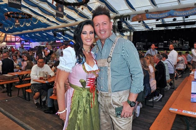 REALITY WIESN at the Frankfurt Oktoberfest: Ennesto Monte with his girlfriend Marry at the REALITY WIESN event at the Frankfurt Oktoberfest on September 10, 2026, at Deutsche Bank Park, Frankfurt am Main 20260910MWI116535