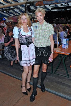 REALITY WIESN at the Frankfurt Oktoberfest: Benedetto Paterno and Sarah Büngener at the REALITY WIESN event during the Frankfurt Oktoberfest on September 10, 2026, at Deutsche Bank Park, Frankfurt am Main 20260910MWI116611
