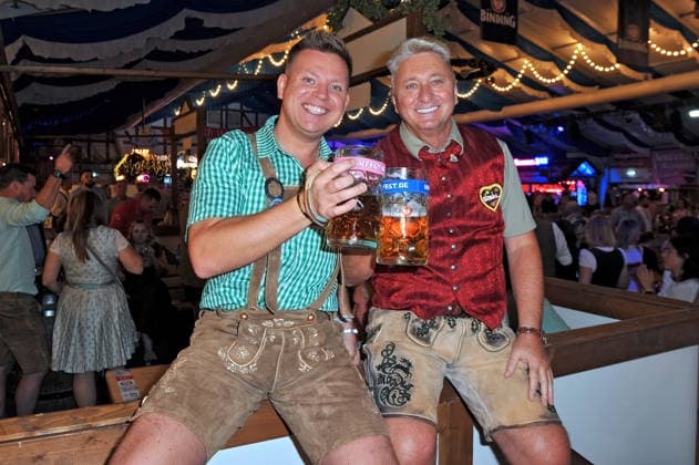 REALITY WIESN at the Frankfurt Oktoberfest: Dominik Ledea and Hubert Fella at the REALITY WIESN event at the Frankfurt Oktoberfest on September 10, 2026, at Deutsche Bank Park, Frankfurt am Main 20260910MWI116801