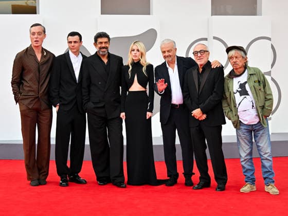 IPA88401313 - Venice, 83rd Venice International Film Festival 2026 - Night 10. Red Carpet for the film KAMI NOUR (A BIT OF LIGHT). Pictured: Maurizio Lombardi, Francesco Gheghi, Pierfrancesco Favino, Alma Noce, Giovanni Veronesi, Silvio Orlando, Paolo Rossi  Copyright: xManuelexMangiarottix xPoolxPhotoxEventsx08x IPA88401313