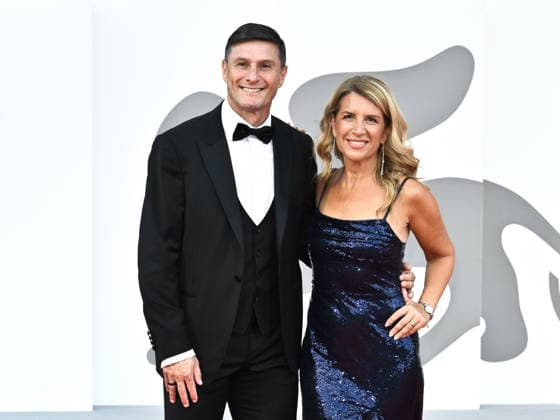IPA88404286 - Venice, 83rd Venice International Film Festival 2026 - Night 10 - Red carpet for the film *Return to Buenos Aires*. Pictured: Javier Zanetti and his wife Paola  Copyright: xSimonexComix xPoolxPhotoxEventsx08x IPA88404286