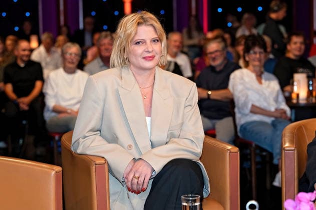 MDR Riverboat actress Jördis Triebel during the taping of the MDR talk show Riverboat on September 11, 2026, at Mediacity Leipzig 20260911ADO0032
