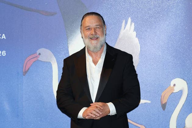 Venice 2026 What Love Builds Screening NB Russell Crowe attending the What Love Builds Red carpet as part of the 83th Venice International Film Festival at the Lido in Venice, Italy on September 11, 2026. Photo by Nasser Berzane ABACAPRESS.COM Venice Italy  Copyright: xBerzanexNasser ABACAx