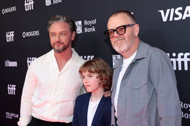 2026 Toronto International Film Festival - Faith TORONTO, CANADA - SEPTEMBER 11: (L-R) James McAvoy, Smylie Bradwell and Paul Andrew Williams attend the premiere of Faith during the 2026 Toronto International Film Festival at Royal Alexandra Theatre in Toronto, Ontario, Canada on September 11, 2026. Mert Alper Dervis Anadolu Ontario Canada. Editorial use only. Please get in touch for any other usage.  Copyright: x2026xAnadoluxMertxAlperxDervisx
