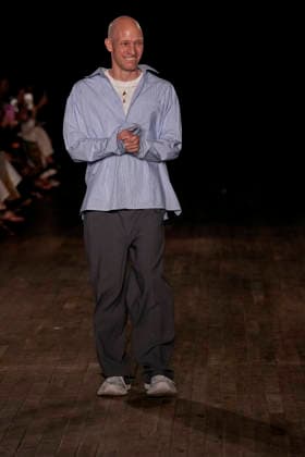 Aknvas Spring Summer 2027 show at New York Fashion Weej Fashion designer Christian Juul Nielsen on the runway during the Aknvas Spring 2027 Show during NYFW, held at 88 10th Avenue in New York City, Thursday September 10, 2026., Credit:JENNIFER GRAYLOCK Avalon United States, New York, New York, 88 Tenth Avenue  Copyright: xJENNIFERxGRAYLOCKx xAvalonx 1133502056