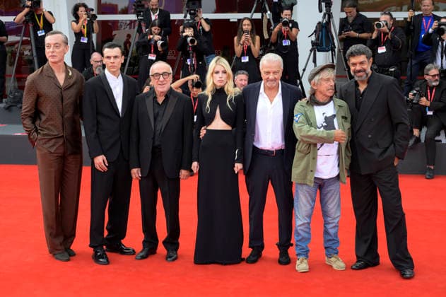 Maurizio Lombardi, Francesco Gheghi, Silvio Orlando, Alma Noce, Giovanni Veronesi, Paolo Rossi, and Pierfrancesco Favino at the premiere of the film *Dio ride* at the 2023 Venice Biennale, the 83rd Venice International Film Festival, at the Palazzo del Cinema in Venice, September 11, 2026 Foto:xA.xM.xTinghinox xFuturexImagex ride_6933