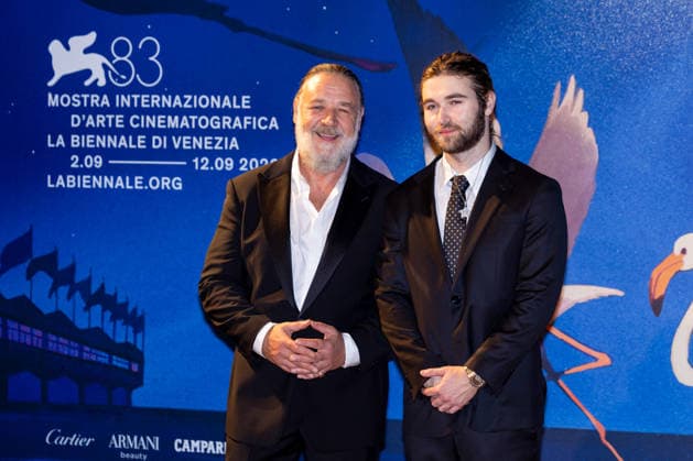 Russell Crowe and Tennyson Spencer Crowe attending the screening of *What Love Builds* during the 83rd Venice International Film Festival at Sala Darsena on September 11, 2026, in Venice, Italy. Lucia Sabatelli, Venice, Italy  Copyright: xLuciaxSabatellix xBestimagexLuciaxSabatellix xBestimagex
