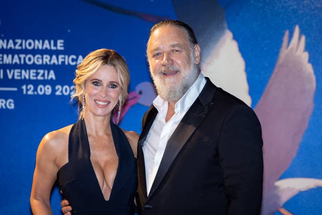 What Love Builds Screening - The 83rd Venice International Film Festival Russell Crowe and Britney Theriot attend the What Love Builds Screening during the 83rd Venice International Film Festival at Sala Darsena on September 11, 2026 in Venice, Italy.  Copyright: xKazukoxWakayamax