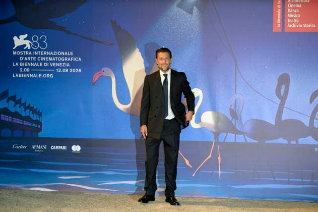 Francesco Panella at the premiere of the documentary *What Love Builds* at the 2023 Venice Biennale—the 83rd Venice International Film Festival—in the Sala Darsena, Venice, September 11, 2026 Foto:xA.xM.xTinghinox xFuturexImagex love_6901