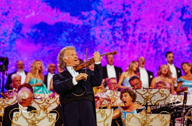 September 11, 2026, Manchester, United Kingdom: Andre Rieu and The Johann Strauss Orchestra is performing at Co-op Live in Manchester Manchester United Kingdom  - ZUMAp211 20260911_aap_p211_004 Copyright: xAndyxVonxPipx