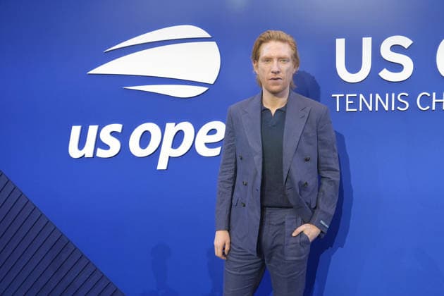 Irish actor and director Domhnall Gleeson poses on the blue carpet at the US Open tennis semifinals in New York, United States, 11 September 2026. US Open Blue Carpet !ACHTUNG: NUR REDAKTIONELLE NUTZUNG!  Copyright: xOctavioxGuzmánx AME6759 20260912-55021376475_1