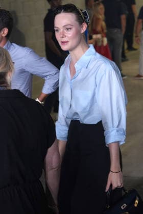 U.S. actress and model Elle Fanning attends the US Open tennis semifinals in New York, United States, 11 September 2026. US Open Blue Carpet !ACHTUNG: NUR REDAKTIONELLE NUTZUNG!  Copyright: xOctavioxGuzmánx AME6766 20260912-55021376481_1