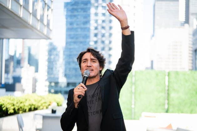 September 11, 2026, Toronto, On, Canada: Former prime minister Justin Trudeau speaks at a launch event for his and Katie TelfordöÄÃ s new media and entertainment production company, Hope and Hard Work, during the Toronto International Film Festival at TIFF Lightbox in Toronto, on Friday, Sept. 11, 2026. Toronto Canada  - ZUMAc35_ 20260911_zaf_c35_265 Copyright: xLauraxProctorx