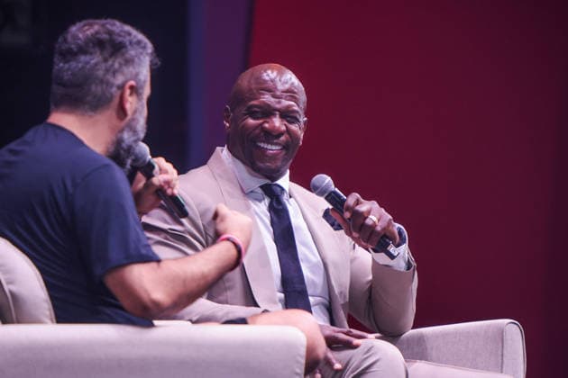 BELO HORIZONTE, MG - 11.09.2026: ATOR TERRY CREWS EM BH NO HOTMART FIRE - Actor Terry Crews in BH at Hotmart Fire. The event took place at Expominas in Belo Horizonte, this Friday night (11). x3014513x  AllanxCalisto