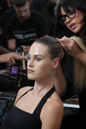 September 11, 2026, New York, Ny, USA: Backstage at the Christian Cowan SS27 Fashion Show,.Glasshouse, NYC.September 11, 2026. . Christian Cowan SS27 Fashion Show,.Glasshouse, NYC.September 11, 2026. New York USA - ZUMAms4_ 20260911_faf_ms4_008 Copyright: xSoniaxMoskowitzxGordonx