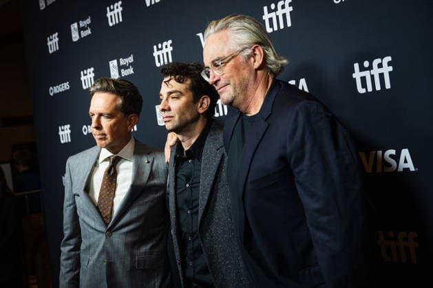 September 11, 2026, Toronto, On, Canada: Ed Helms, left to right, Jay Baruchel and Michael Dowse are pictured on the red carpet for The Stunt Driver at the Toronto International Film Festival in Toronto, on Friday, Sept. 11, 2026. Toronto Canada  - ZUMAc35_ 20260911_zaf_c35_388 Copyright: xLauraxProctorx